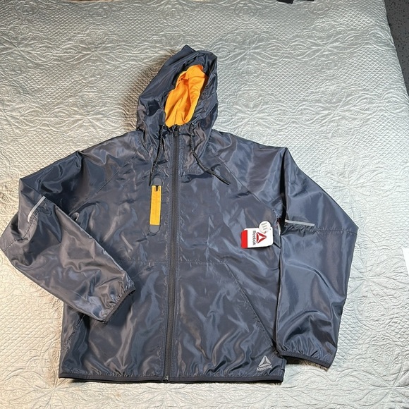 Reebok Black Windbreaker Jacket - Picture 3 of 8